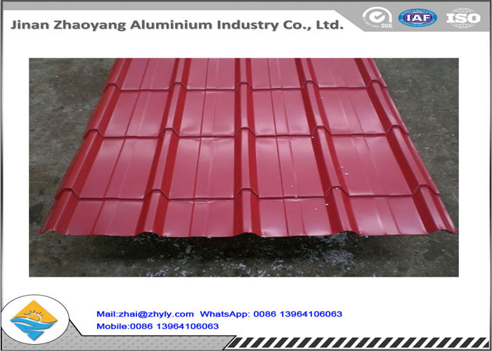 Renkli Kaplama 1060 Oluklu Aluminyum Sac Cinko Aluminyum Cati Kaplama Panelleri